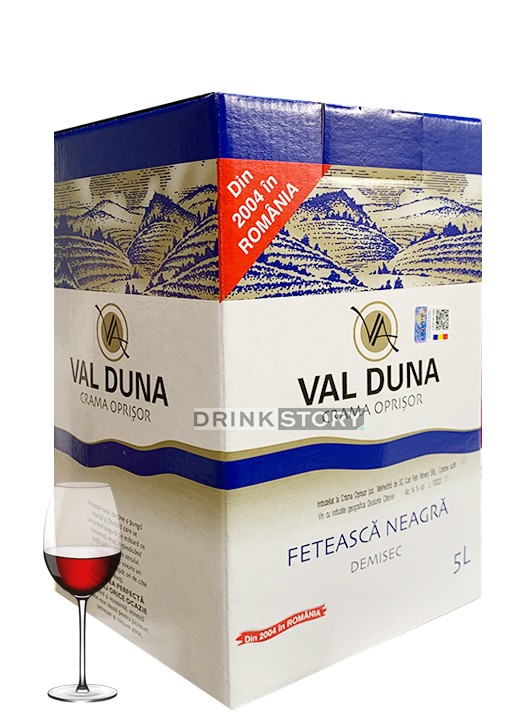 Crama Oprisor Val Duna Feteasca Neagra Demisec Bag in Box 5L