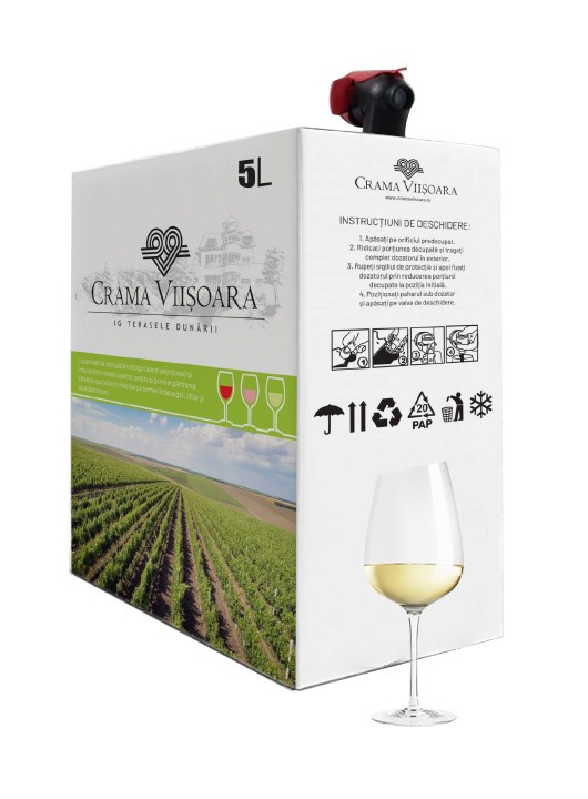 Crama Viisoara Sauvignon Blanc sec Bag in Box 5L