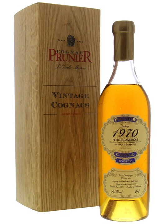 Prunier Cognac 1970 Petite Champagne 54.5% 0.7L